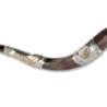 Sterling Silver Plated Yemenite Kudu Shofar - Jerusalem Design (Choice