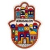 Hamsa Wall Hanging with Jerusalem Design. Armenian Ceramic