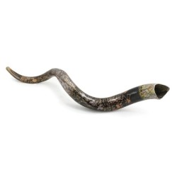 Old City of Jerusalem Hand Painted Kudu Shofar