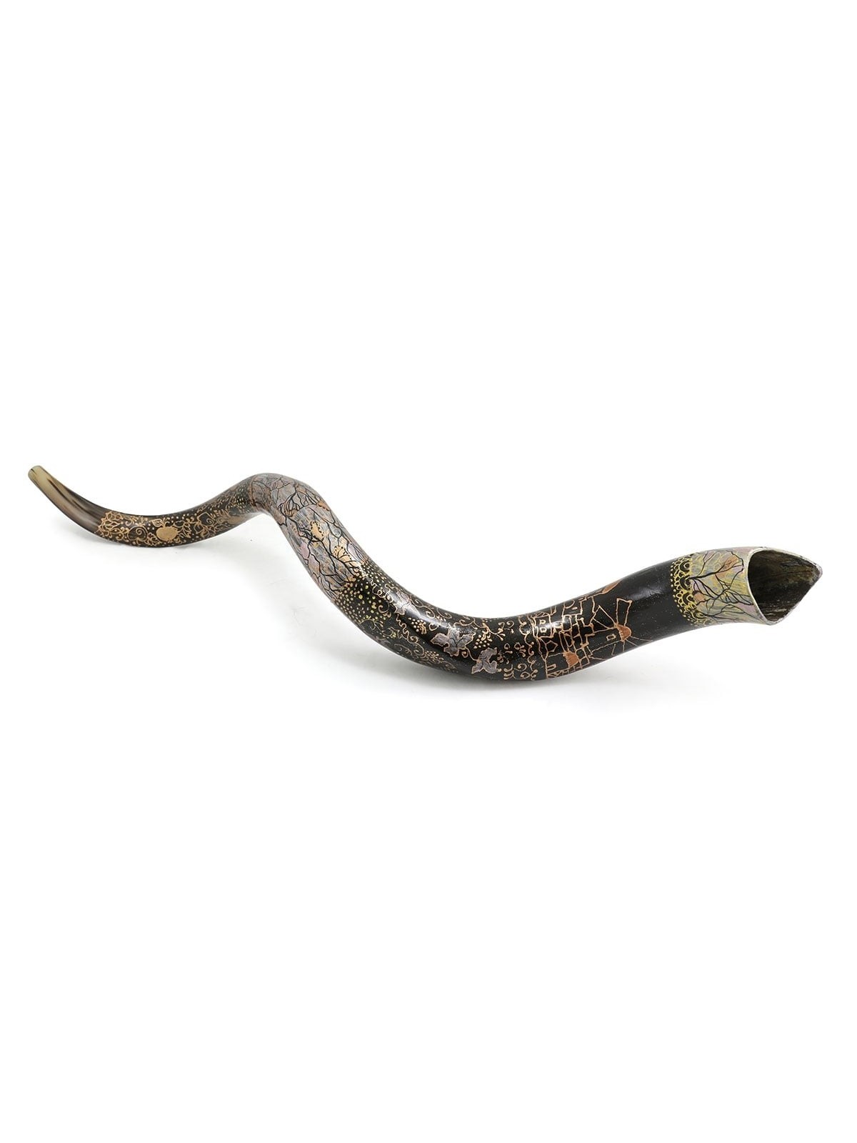 Old City of Jerusalem Hand Painted Kudu Shofar