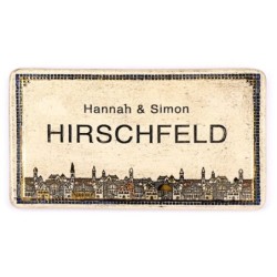 Art in Clay Handmade Ceramic English Personalized Door Sign With 24K G