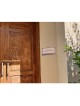 Art in Clay Handmade Ceramic English Personalized Door Sign With 24K G