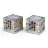 Jerusalem Cube Silver Candlesticks - Hoshen