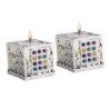 Jerusalem Cube Silver Candlesticks - Hoshen