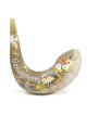 Hand Painted Jerusalem and Dove Shofar