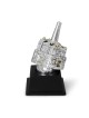 Large Silver-Plated Dreidel With Jerusalem Design