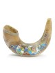 Hand Painted Menorah and Jerusalem Shofar