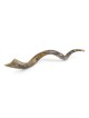Golden Jerusalem Hand Painted Kudu Shofar