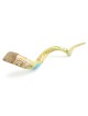 Jerusalem with Star of David and Menorah Hand Painted Kudu Shofar