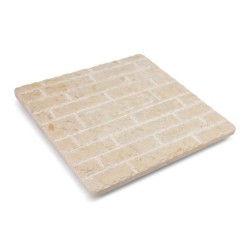 Jerusalem Stone Matzah Plate With Western Wall Design (Choice of Color