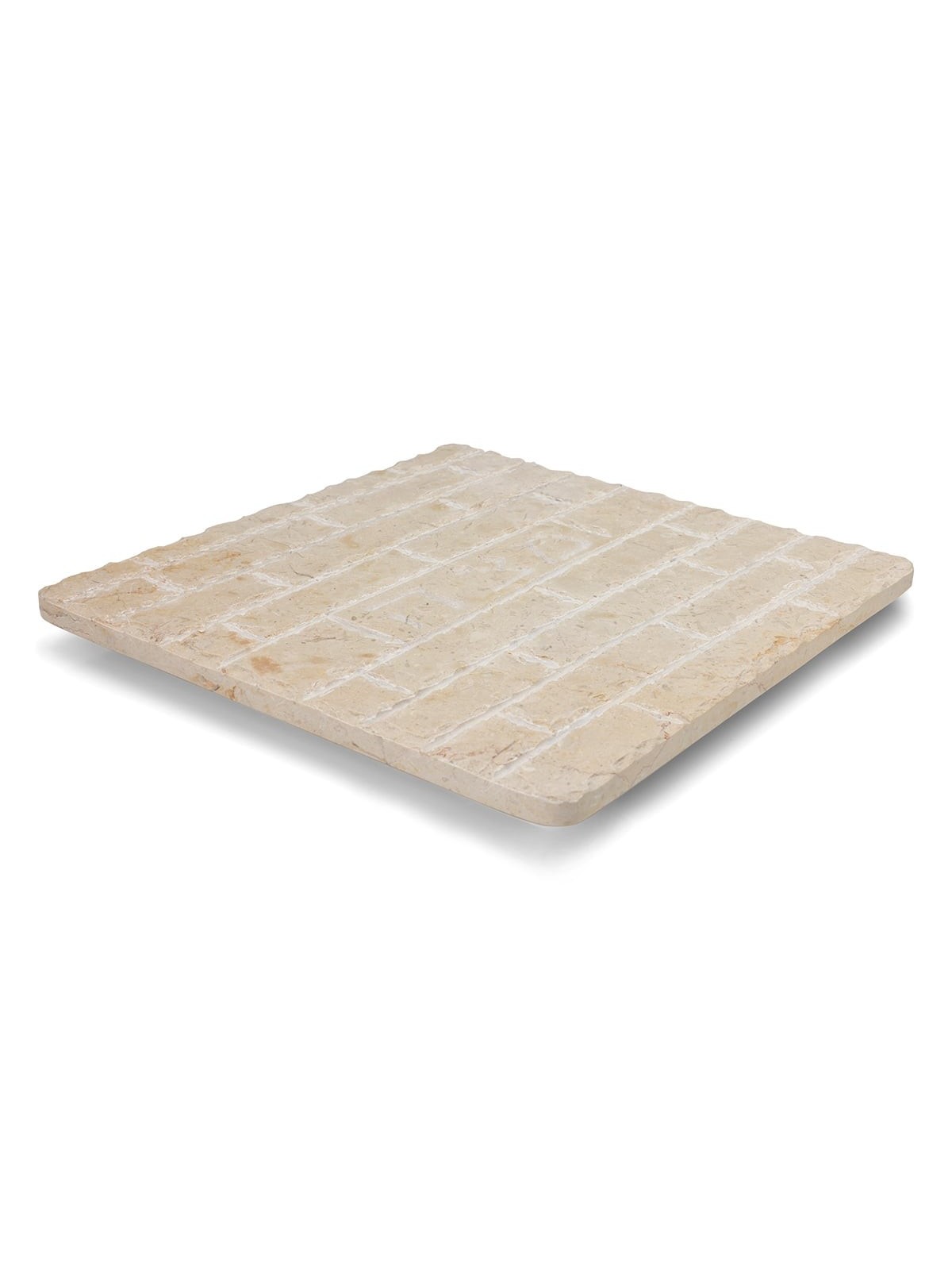Jerusalem Stone Matzah Plate With Western Wall Design (Choice of Color