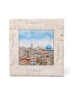 White Jerusalem Stone Framed Picture of Jerusalem Painting