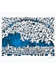 Remember Jerusalem Laser-Cut Paper Wall Hanging by David Fisher - Colo