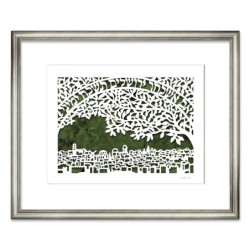 Remember Jerusalem Laser-Cut Paper Wall Hanging by David Fisher - Colo
