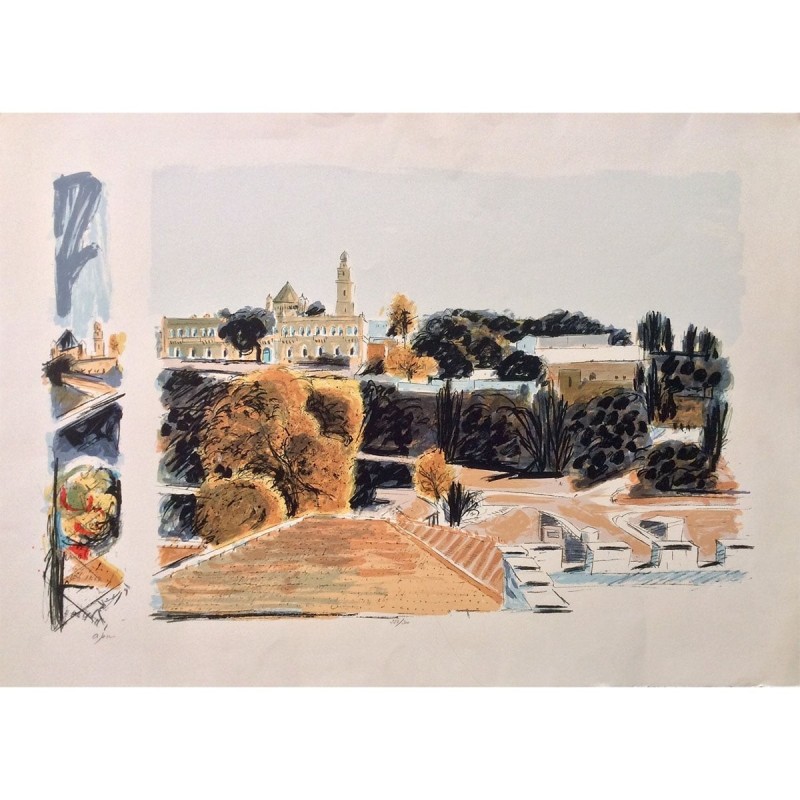 Arie Azene - Mount Zion (Hand Signed & Numbered Limited Edition Serigr
