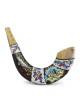 Hand Painted Jerusalem Floral Shofar