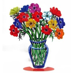 David Gerstein Large Signed Sculpture - Poppies