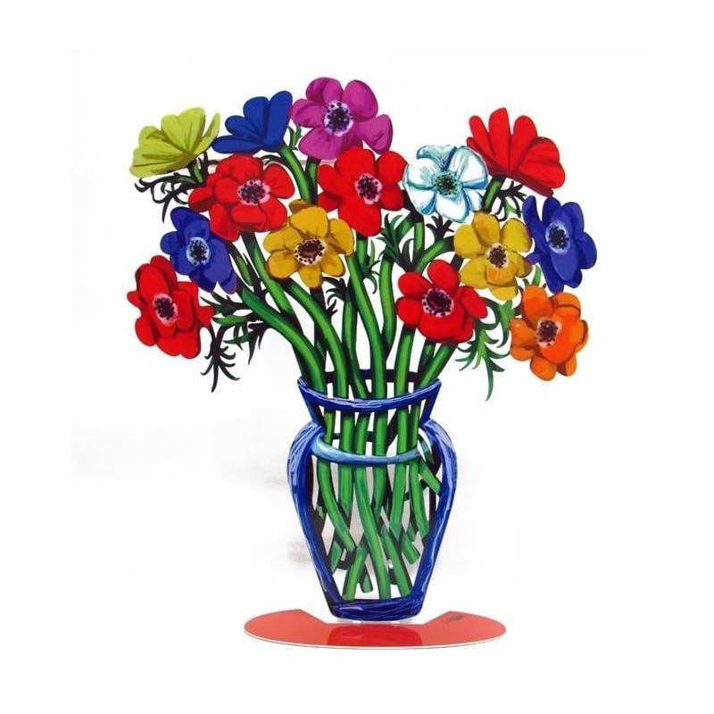 David Gerstein Large Signed Sculpture - Poppies