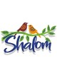 Dorit Judaica Peace Wall Hanging with Doves (English / Hebrew)