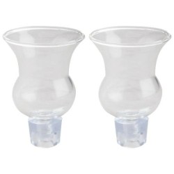 Hourglass-shaped Oil Cup Holder for Shabbat - Pair