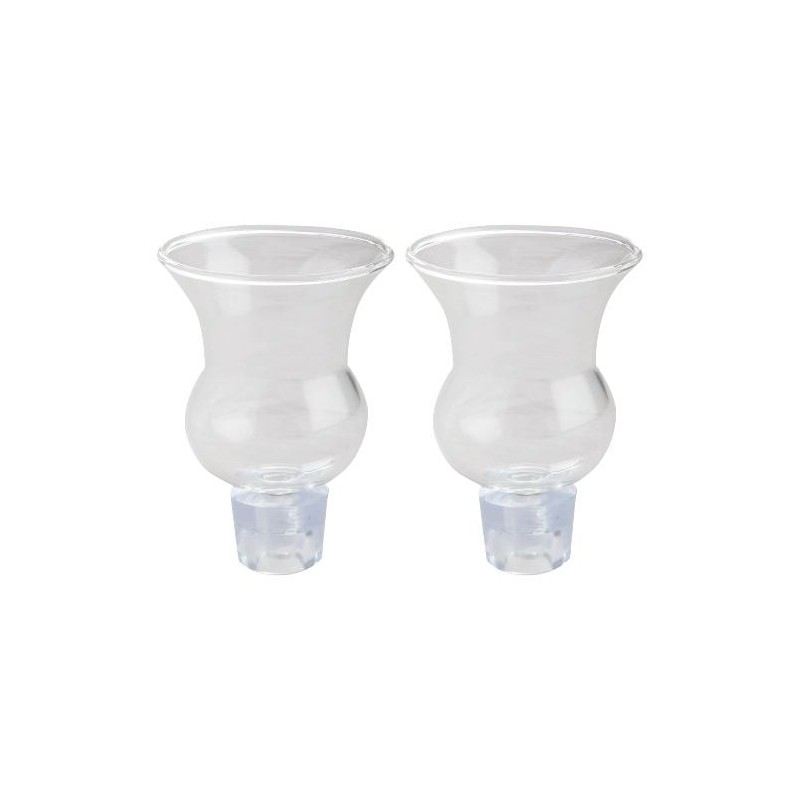 Hourglass-shaped Oil Cup Holder for Shabbat - Pair