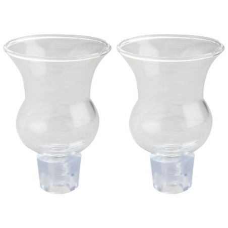 Hourglass-shaped Oil Cup Holder for Shabbat - Pair