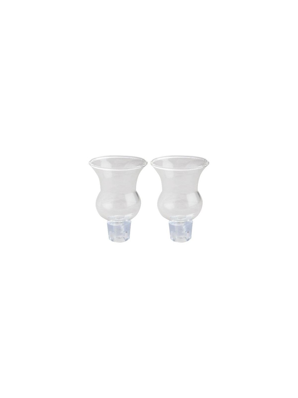 Hourglass-shaped Oil Cup Holder for Shabbat - Pair