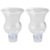 Hourglass-shaped Oil Cup Holder for Shabbat - Pair