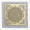 Designer Gold Plated Mandala of Blessings with Swarovski Stones - Hebr