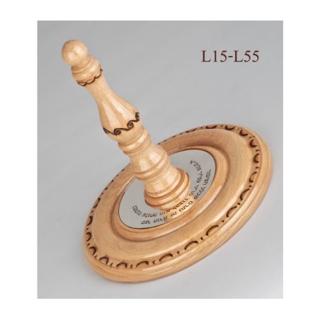Wood Sefer Torah Etz Chaim Roller Plates ... | Etz Chaim Torah Rollers