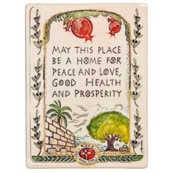 Art in Clay Limited Edition Handmade Bless This Home Ceramic Plaque Wa