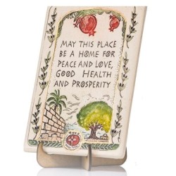 Art in Clay Limited Edition Handmade Bless This Home Ceramic Plaque Wa