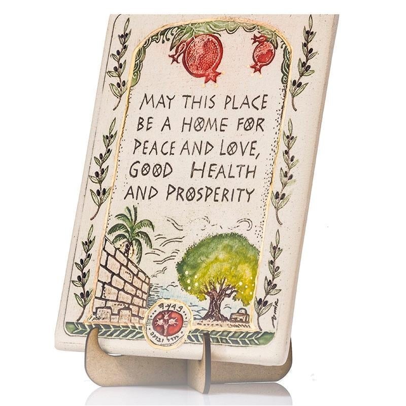 Art in Clay Limited Edition Handmade Bless This Home Ceramic Plaque Wa