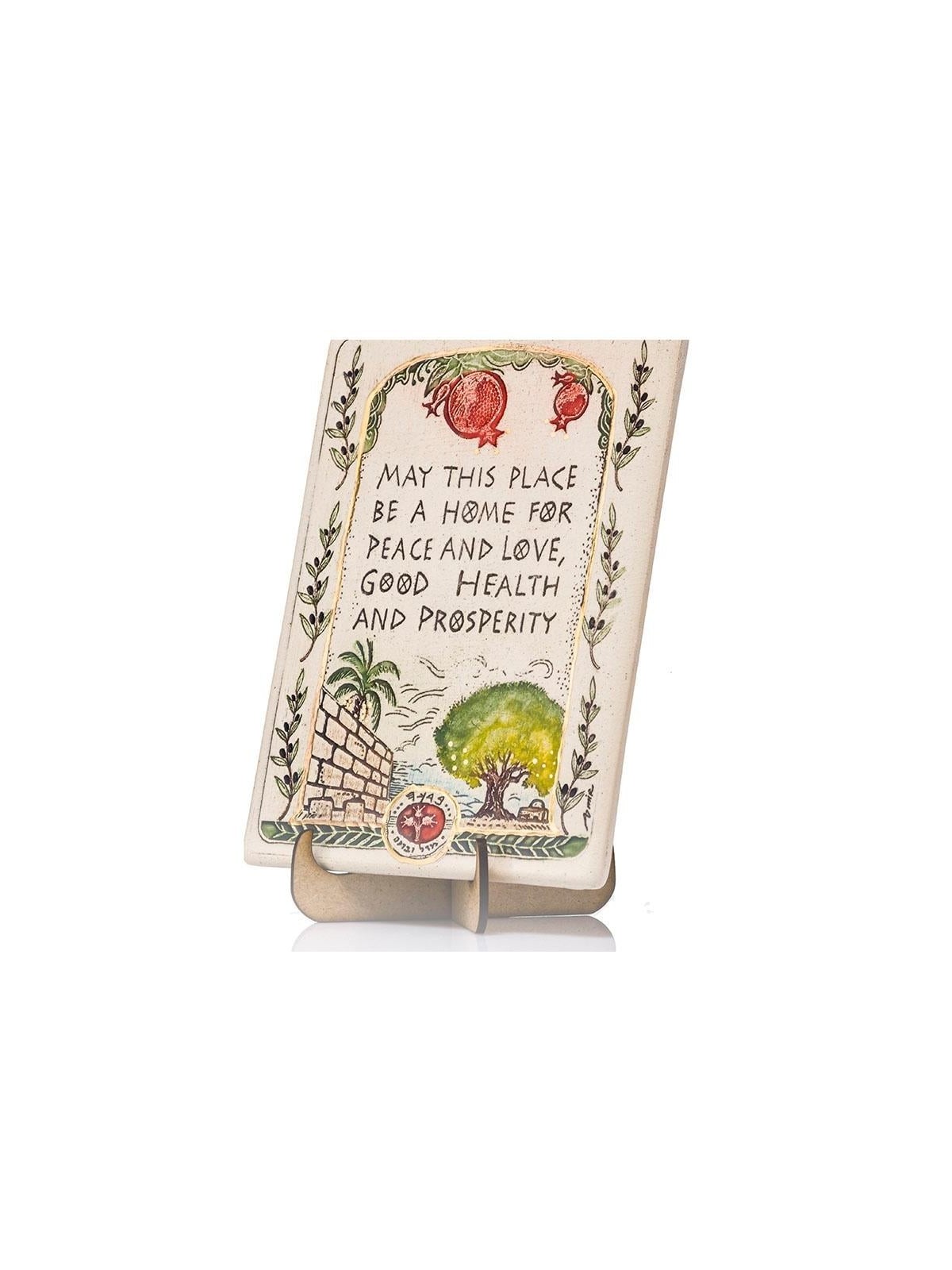 Art in Clay Limited Edition Handmade Bless This Home Ceramic Plaque Wa