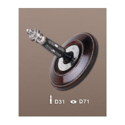 Silver and Wood Torah Scroll Roller Plate... | Etz Chaim Torah Rollers