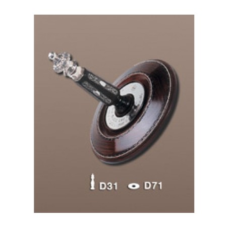 Silver and Wood Torah Scroll Roller Plate... | Etz Chaim Torah Rollers