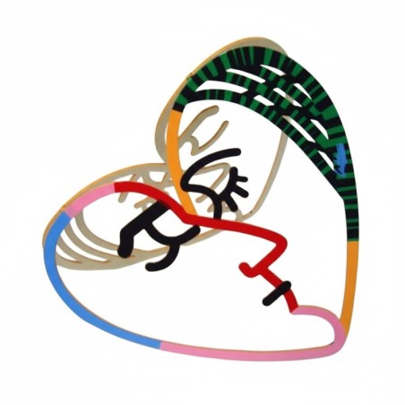 David Gerstein Signed Sculpture - Face to Face