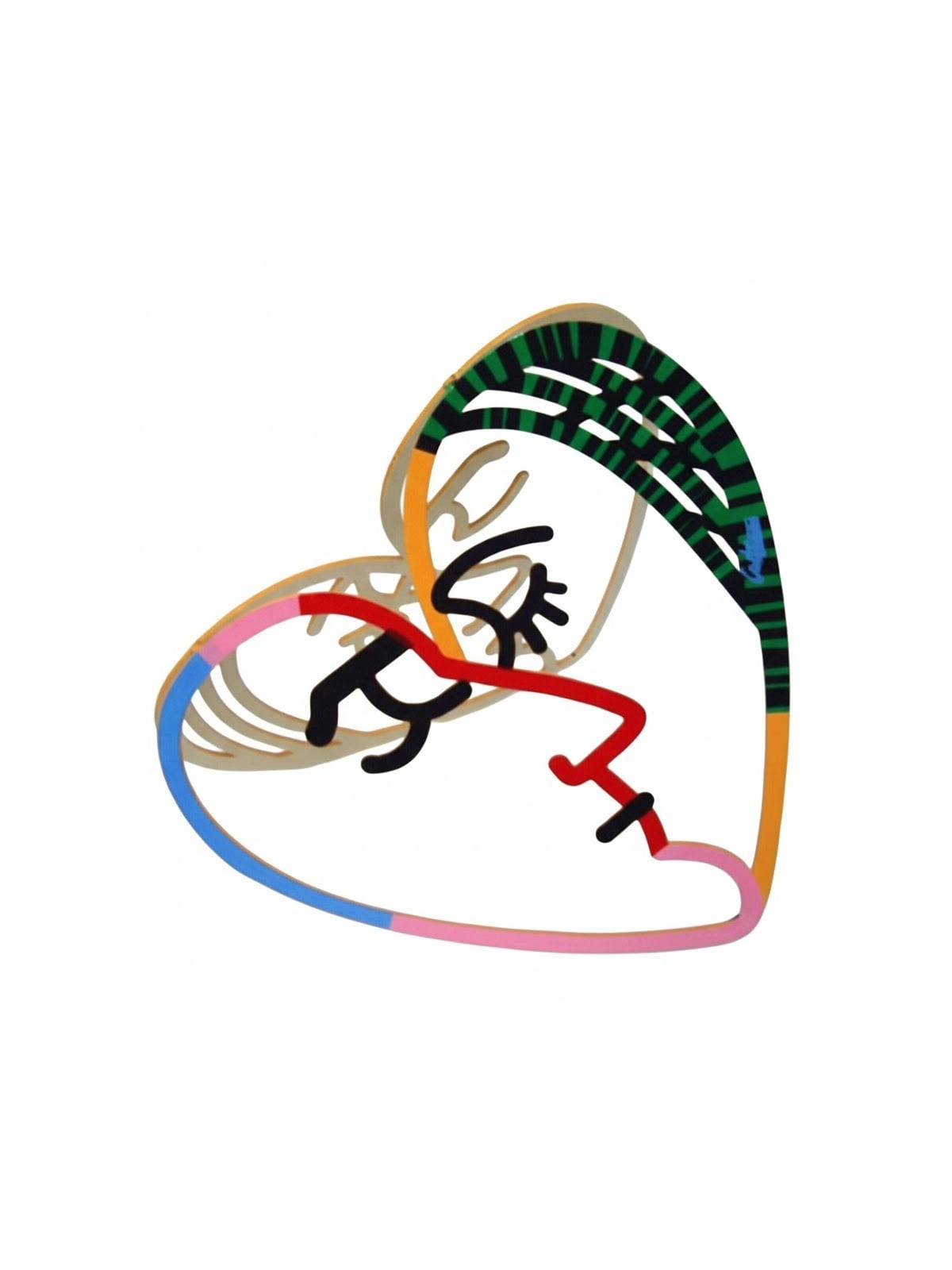 David Gerstein Signed Sculpture - Face to Face