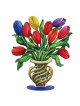 David Gerstein Large Signed Sculpture - Tulips