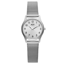 Women's Mesh Analog Number Watch - Silver or Gold-Plated