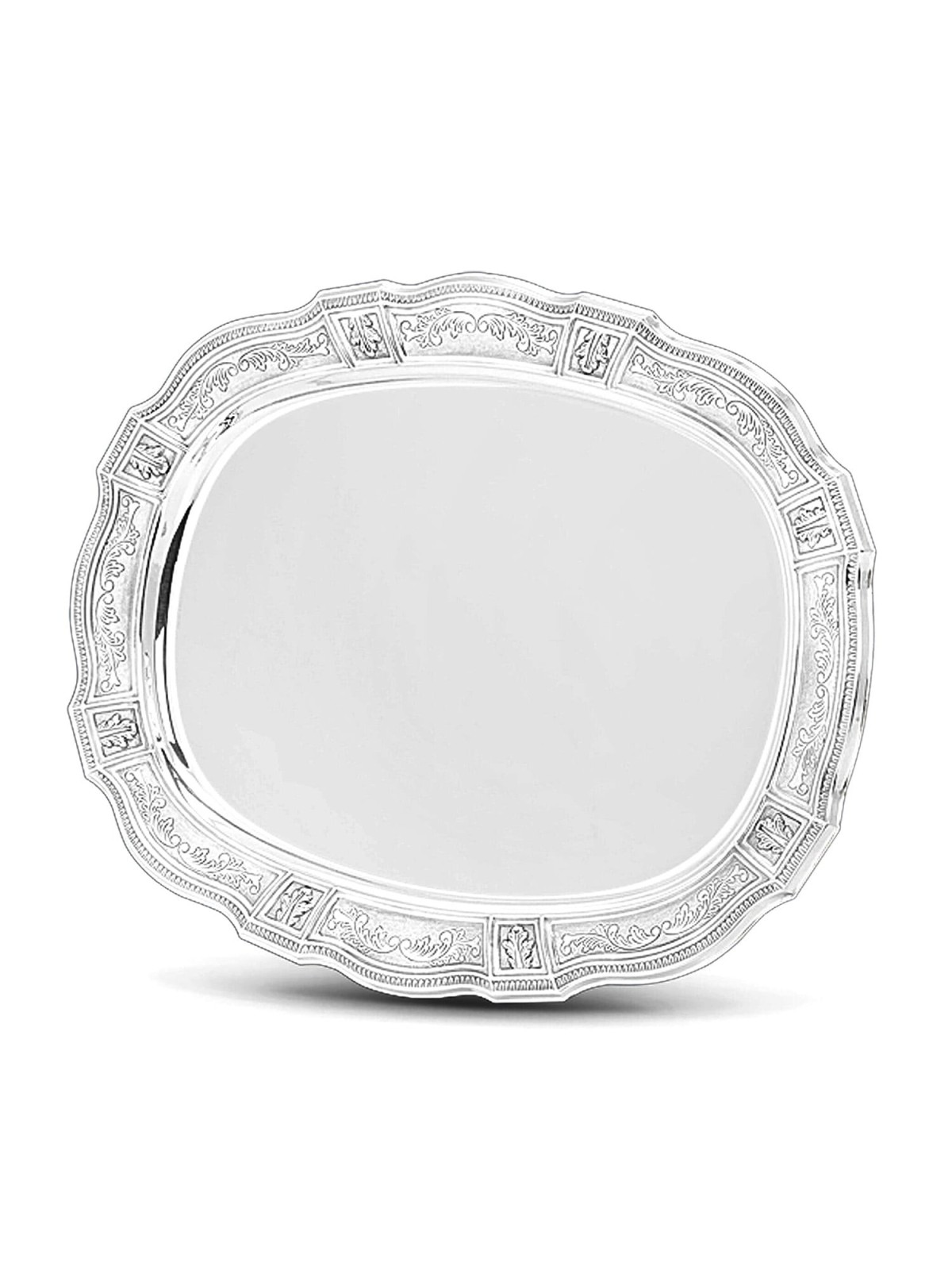 Silver-Plated Shabbat Candlestick Tray