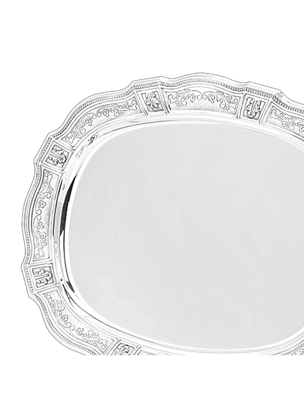 Silver-Plated Shabbat Candlestick Tray