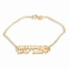 Gold Plated Hebrew Name Bracelet