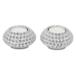 Silver-Plated Tealight Shabbat Candle Holder by Hazorfim