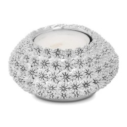 Silver-Plated Tealight Shabbat Candle Holder by Hazorfim