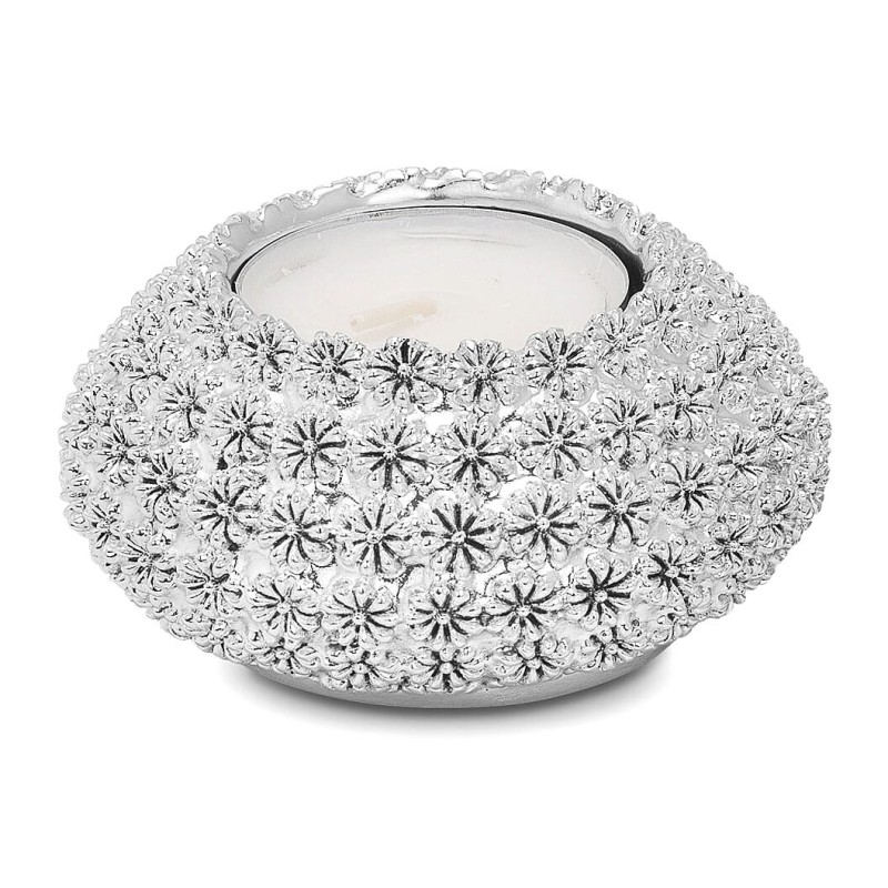 Silver-Plated Tealight Shabbat Candle Holder by Hazorfim