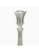Textured Shabbat Candlesticks 9.45" Lagoon in 925 Sterling Silver by H