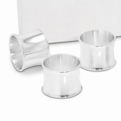Silver-Plated Napkin Ring Set of 6 by Hazorfim