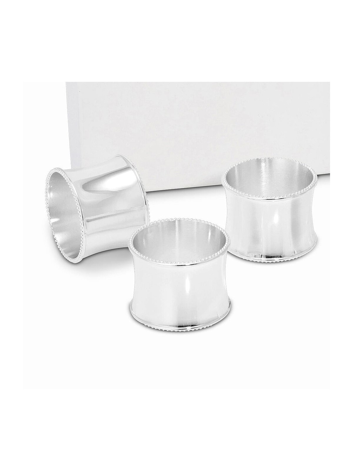 Silver-Plated Napkin Ring Set of 6 by Hazorfim