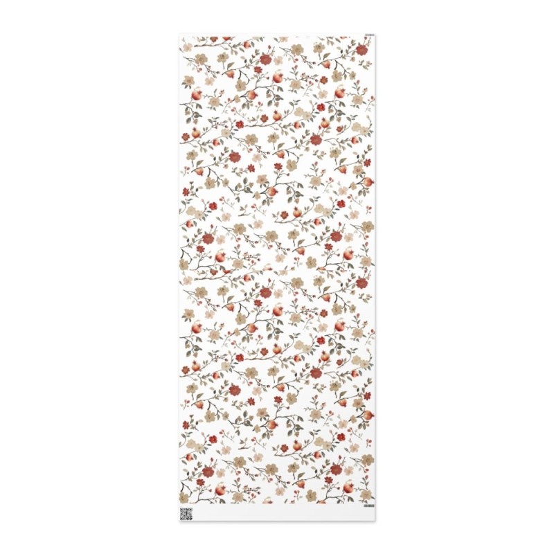 Pomegranates and Flowers Wrapping Paper